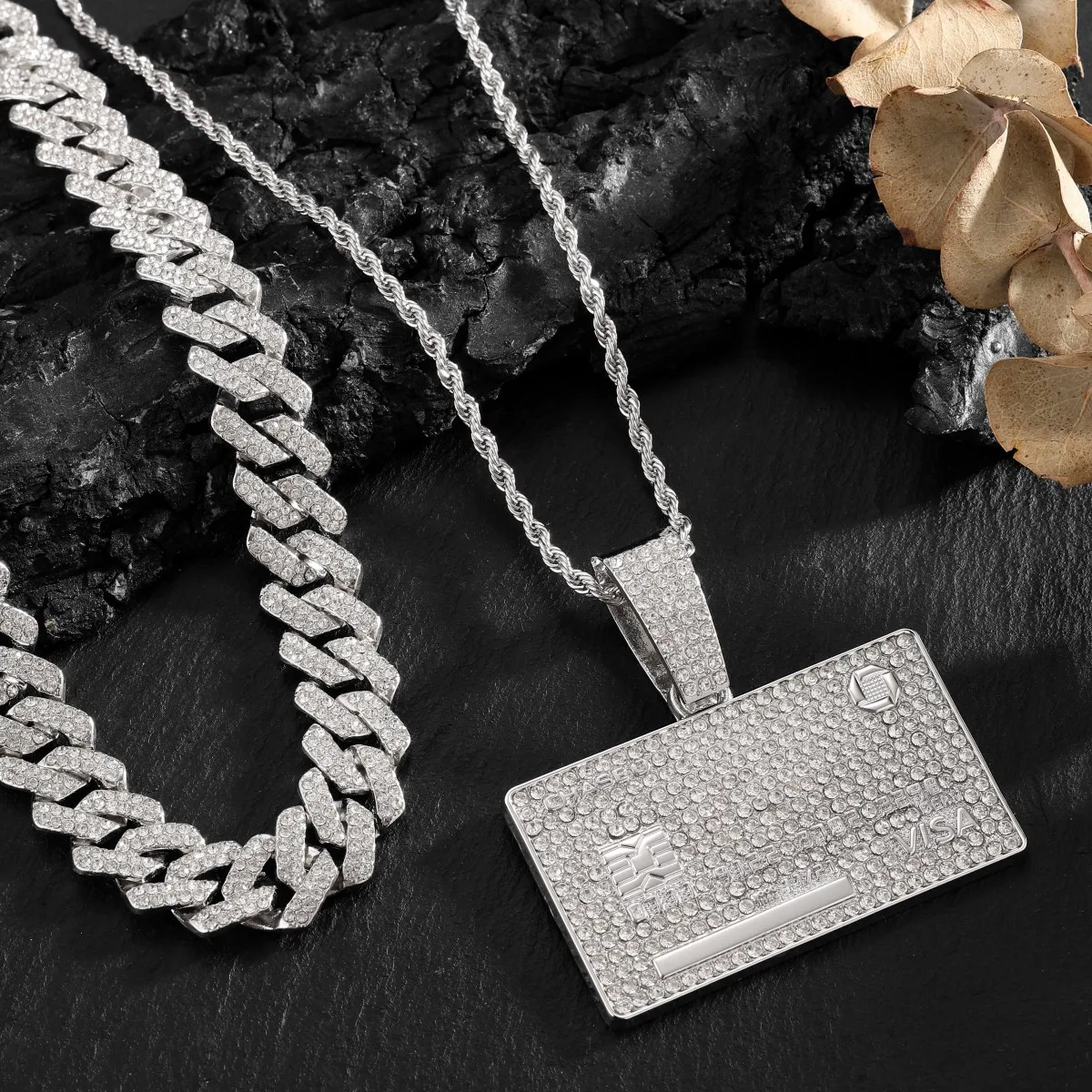 Hip Hop accessoires de mode d'Europe et d'amérique HIPHOP collier pendentif en forme de Dollar Hip-hop collier pendentif pour hommes