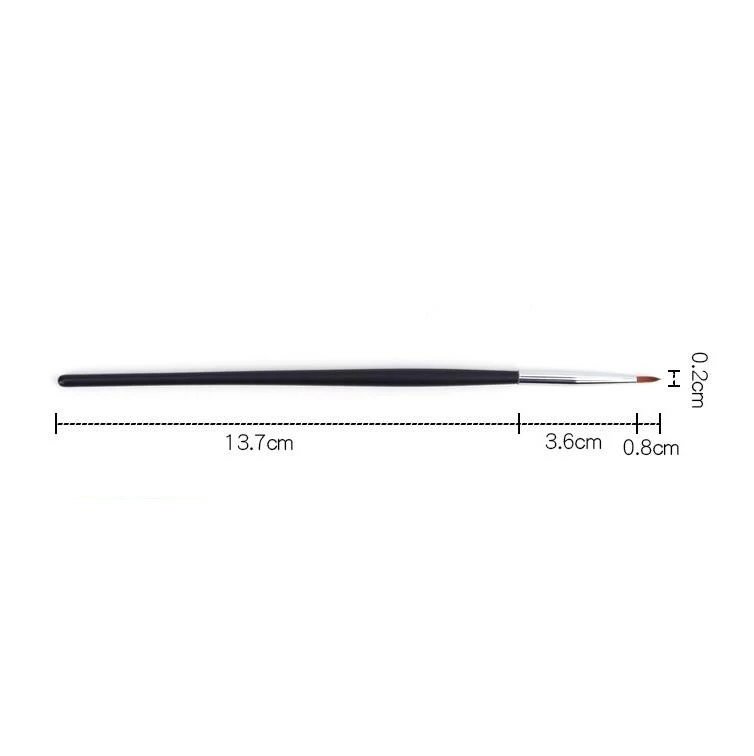 Lucky-Girls 2pc Fine Eyeliner Brush Liquid Gel Eyeliner Makeup Brush Precision Thin Long Eyeliner Brush Professional Liner Brush