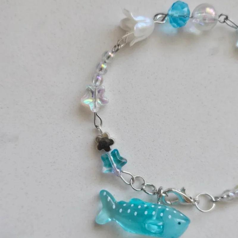 Handmade Whale Shark Shell Star Jewelry Beaded Bracelet Y2K Ocean Star Fashion Charm Bracelet