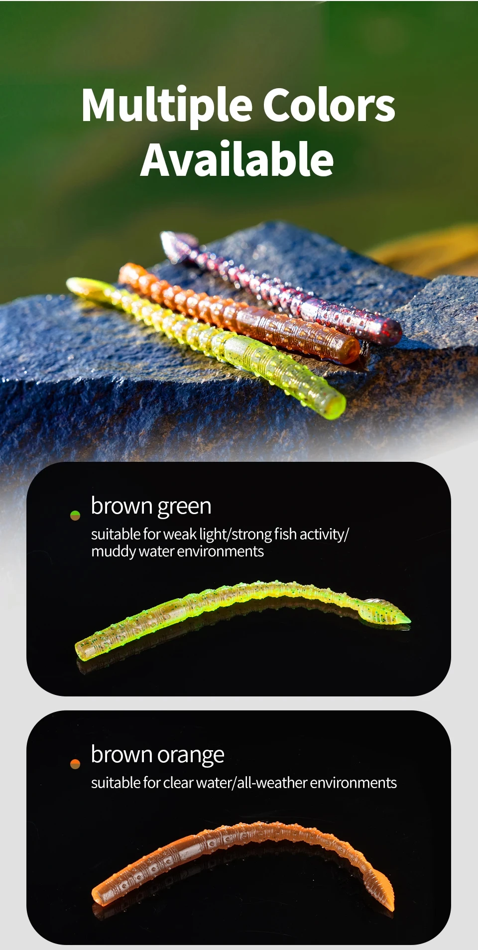 15 teile/paket Schwimmende Angeln Weiche Köder 110mm Pailletten Wurm Silikon Swimbaits Lockt Pesca Bass Karpfen Angeln Tackle Köder – Detail 4