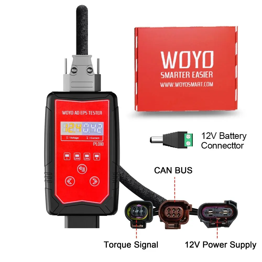 WOYO PL018 Steering Wheel Tester For Audi A4 A5 A6 Q5 Q7 EPS Simulator Automotive Workshop Car Diagnosis Tool