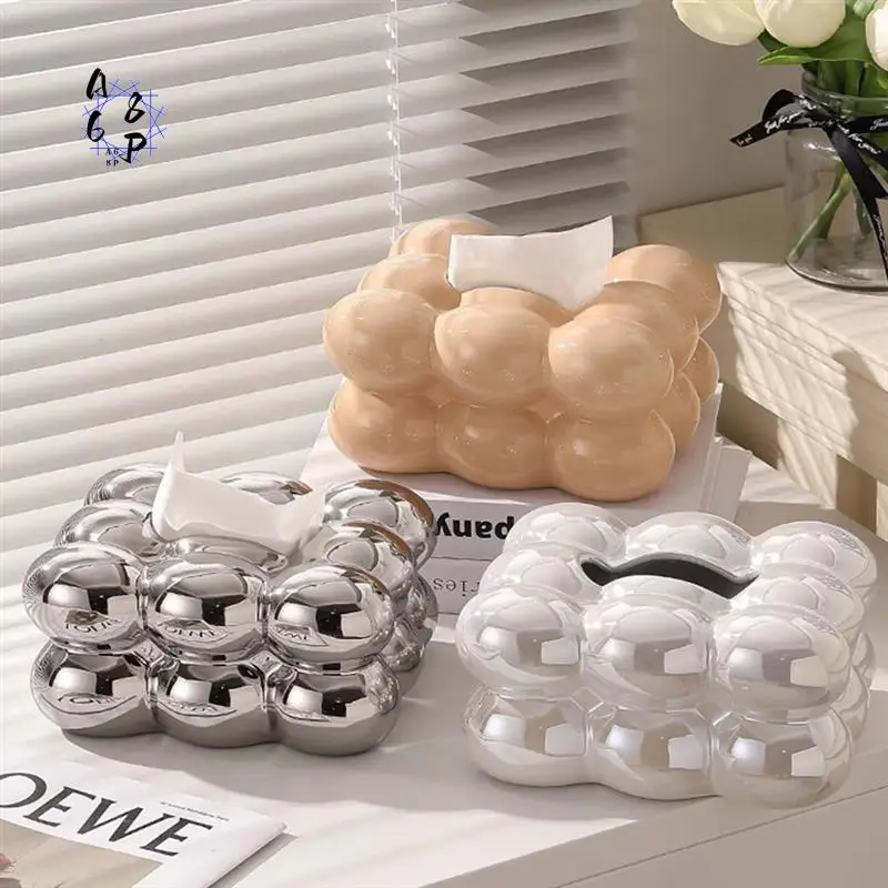 

A68P-пузырчатый дизайн, держатель для салфеток, диспенсер для бумаги для ванной комнаты, обеденный стол, стильный органайзер для салфеток, декоративная салфетка