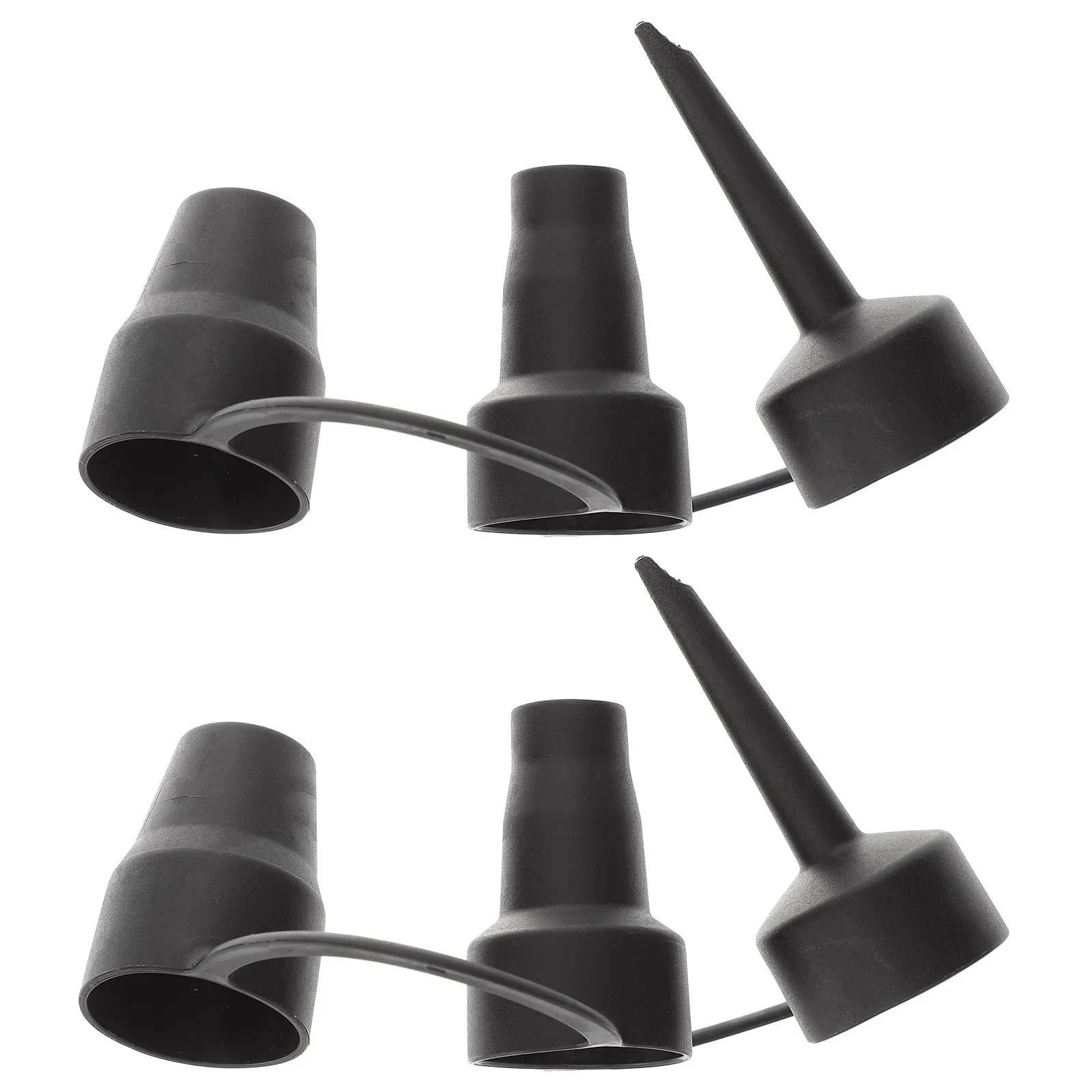 2 Sets 3 Sizes Plastic Nozzle Pump Nozzle Air Inflator Adaptor Replacement Nozzles Air Attachments Air Blower Accessories