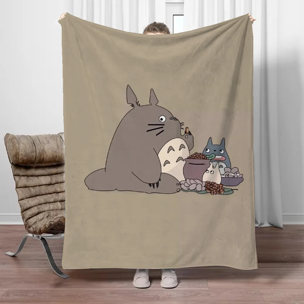 Totoros Designer Throw Blanket Sofa Winter Custom Blankets Characters Thermal Blankets for Bed Blanket 150cm X 200cm Beach Towel