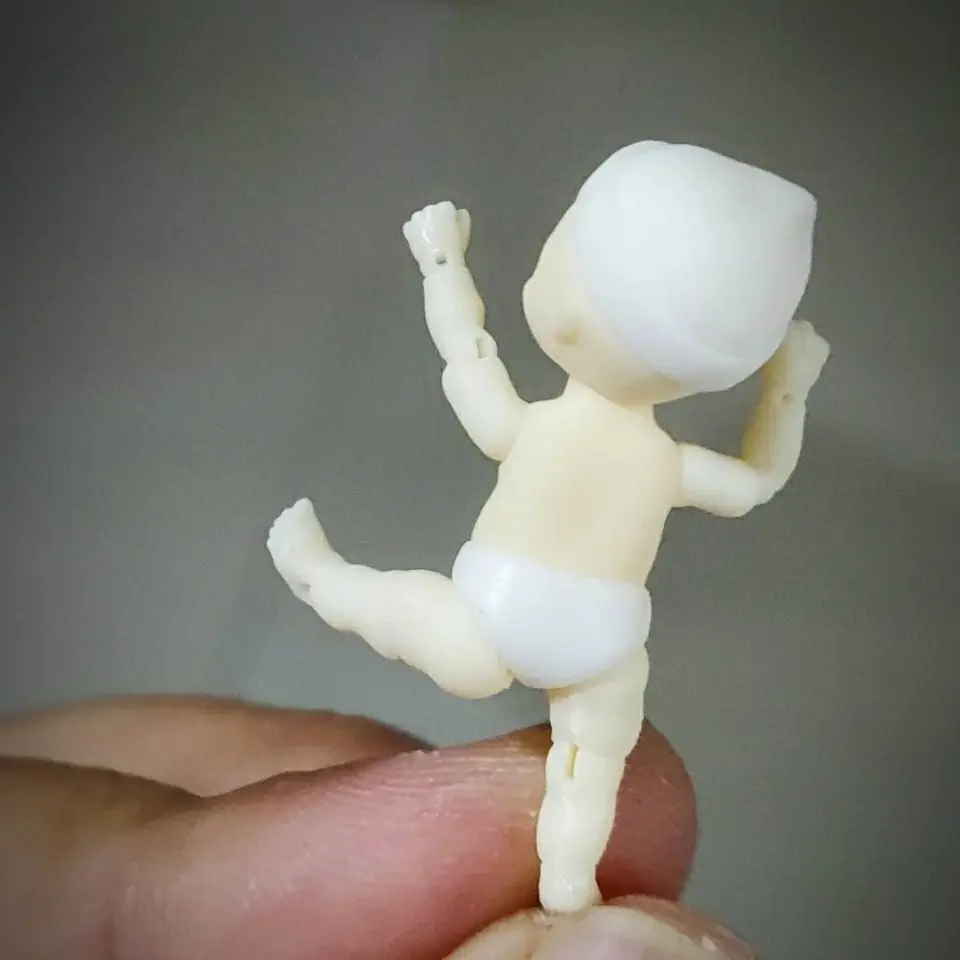 New Arrived 3.5cm Pocket Doll Mini Cute Multi Joint Movable Girl Resin Toys Diy Gift