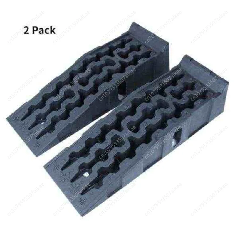 2 Pcs Car Maintenance Ramp 90.5x30x21.5cm Car Tire Lifting Pad Outdoor Rescue Tools For Automobiles Car Repair Shop Tire Ramp