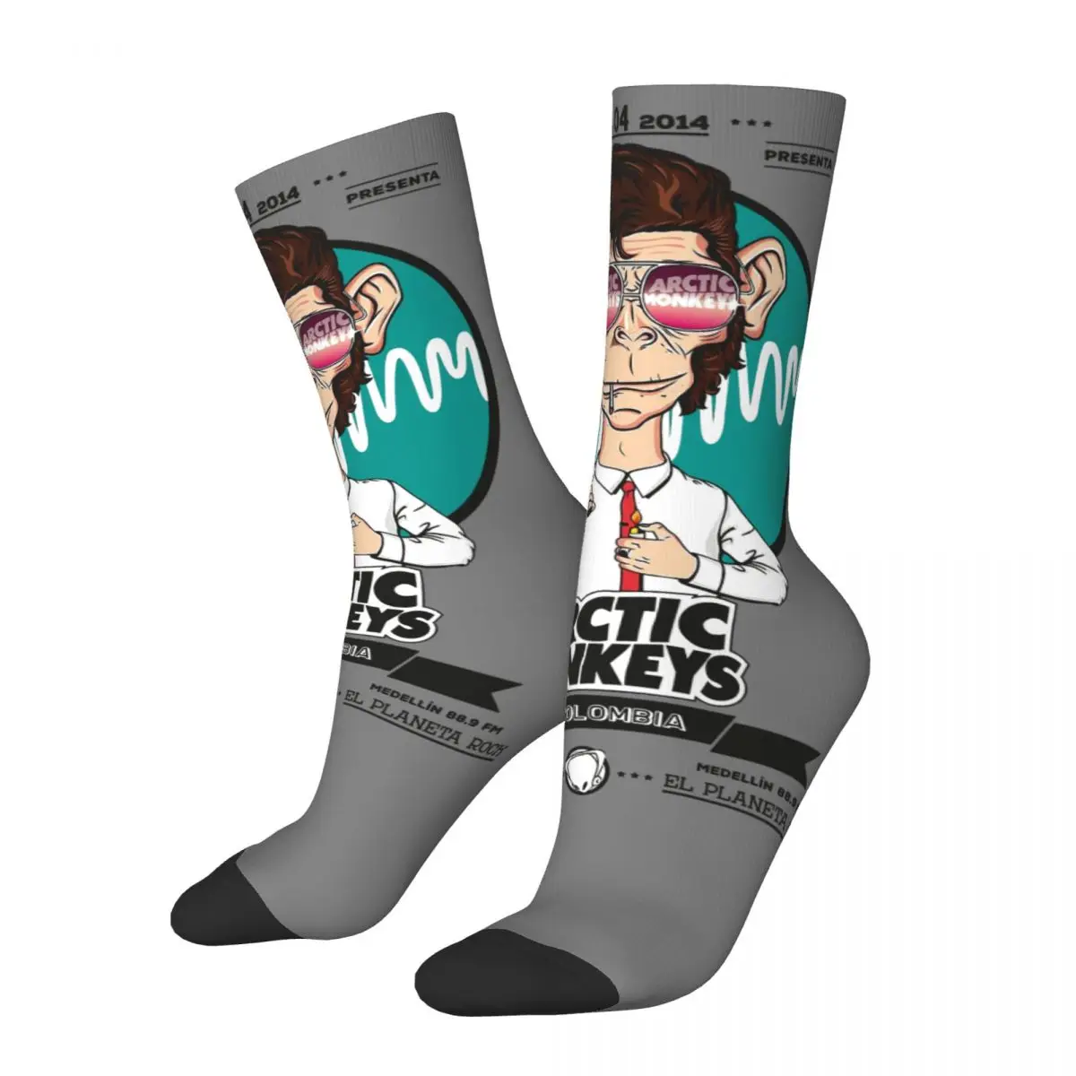 Arctic Monkeys Inspired cosy Unisex Socks,Running Happy 3D printing Socks,Street Style Crazy Sock