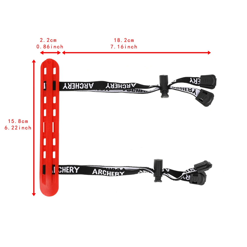 Compound Bow Archery Armguard Lightweight Hard Plastic Forearm Protector Adjustable Breathable for Target Shooting LH/RH
