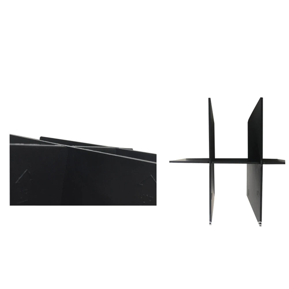 

Center Console Organizer Divider Black Abs Plastic Interlocking Insert For 2016-2019 Car Storage Box Matte Finish