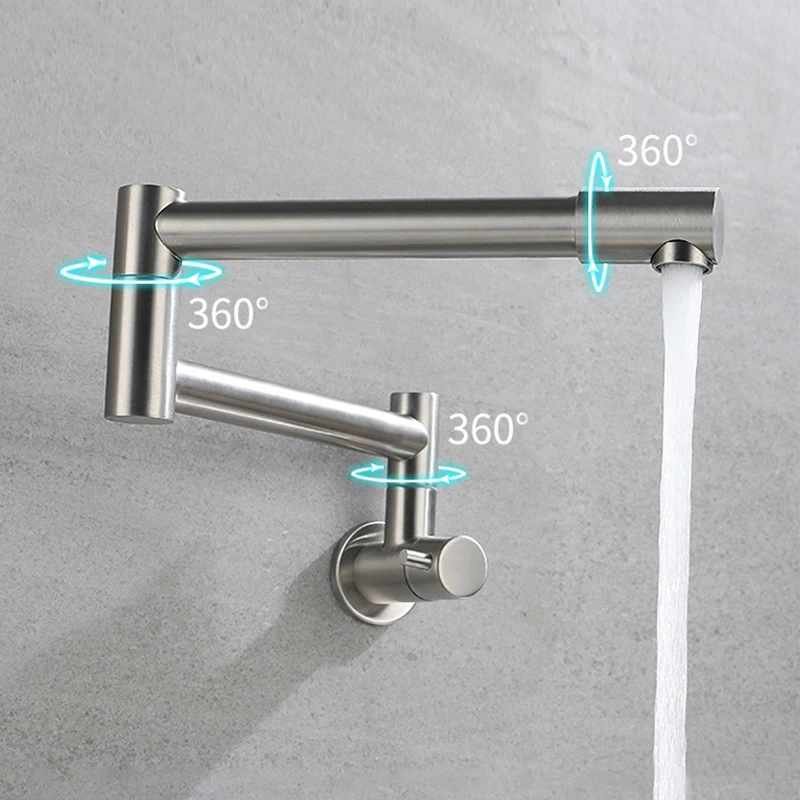 

Kitchen Telescopic Folding Faucet Single Handle Water Tap Washbasin Faucet Deck Mounted Sink Faucet Bathroom Accessories