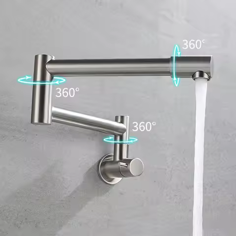 Kitchen Telescopic Folding Faucet Single Handle Water Tap Washbasin Faucet Deck Mounted Sink Faucet Bathroom Accessories