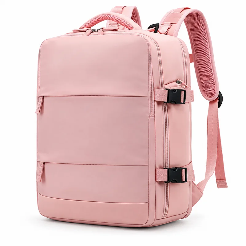 Women Large Capacity Backpack Waterproof Nylon Multi-Function Dry Wet Separation Travel Mommy School Bag
