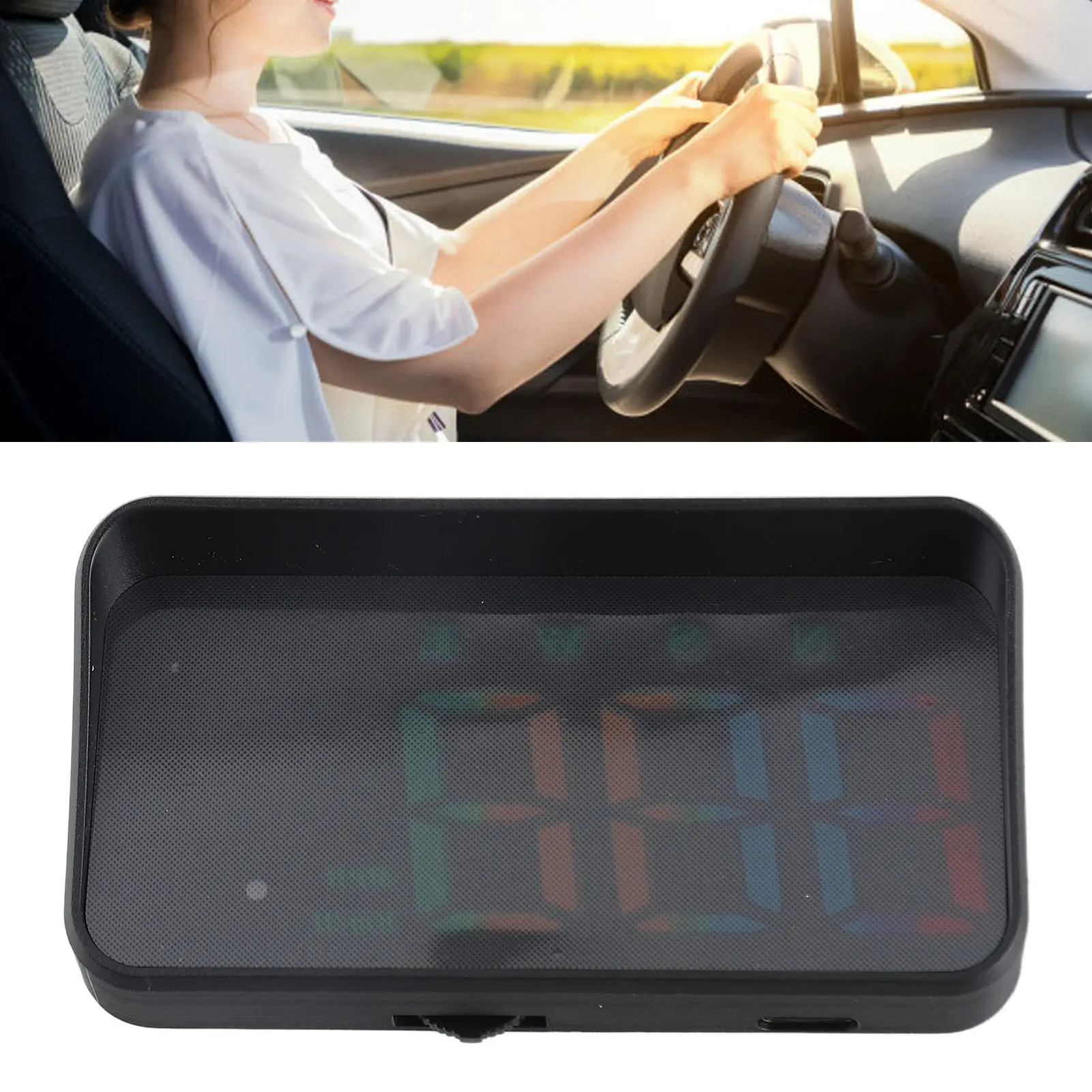Car HUD Windshield GPS Speedometer Projector System with High Definition Display Over Speed Alert Displays Speed KM/H MPH