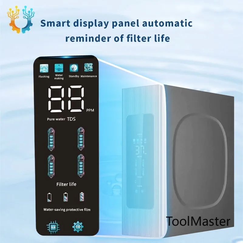 

[2026]New Design 1200 GPD Alkaline RO Water Purifier Under-Sink Reverse Osmosis System For Household Hotels Electric Powered Pla