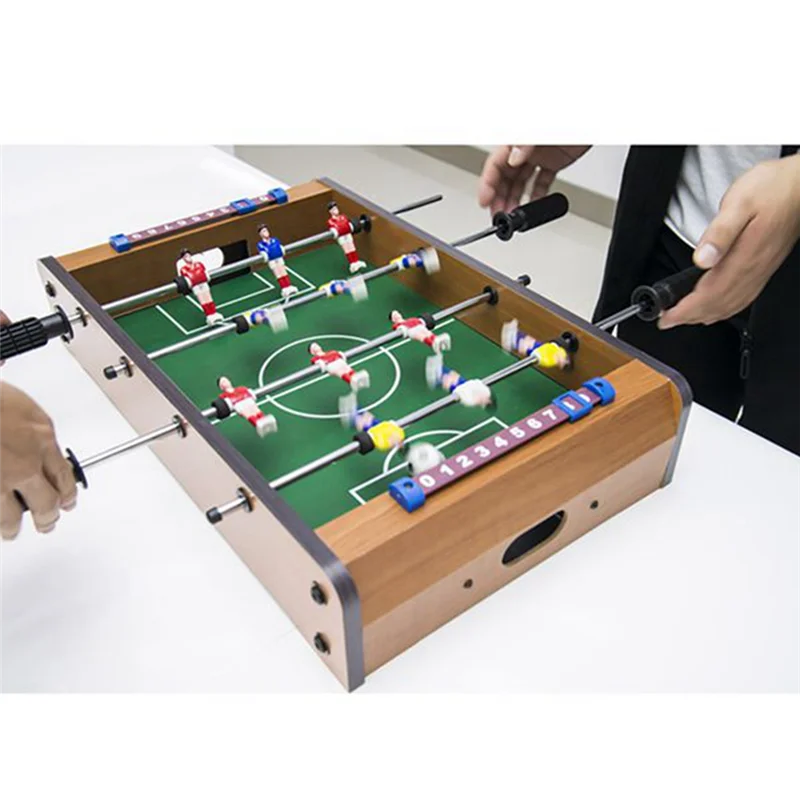 Kindertisch, Fußballtisch, Holztischplatte, Lernspielzeug, Mini-Tischfußball-Set für den Innenbereich, Camping Essential