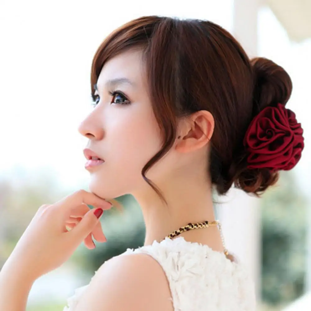 Beautiful Hair Clamp  Fashion Tight Hair Claw  Fresh Flower Bow Girl Hair Grip