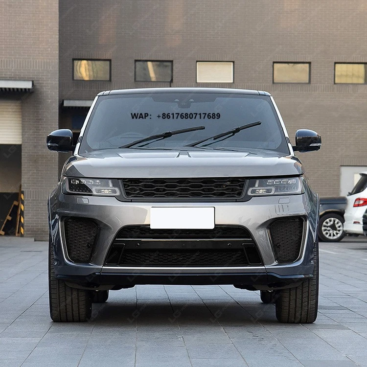 Full Set Body Kits for Range Rover Sport 2018-2022 Upgrade to SVR Style Body Kit with Car Bumper Grille Side Skirts Fender