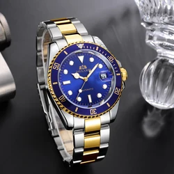 Automatic Mens Watch Mechanical Movement Stainless Steel Gold Silver Green Red Dial Date Strong Luminous Luxury Watches