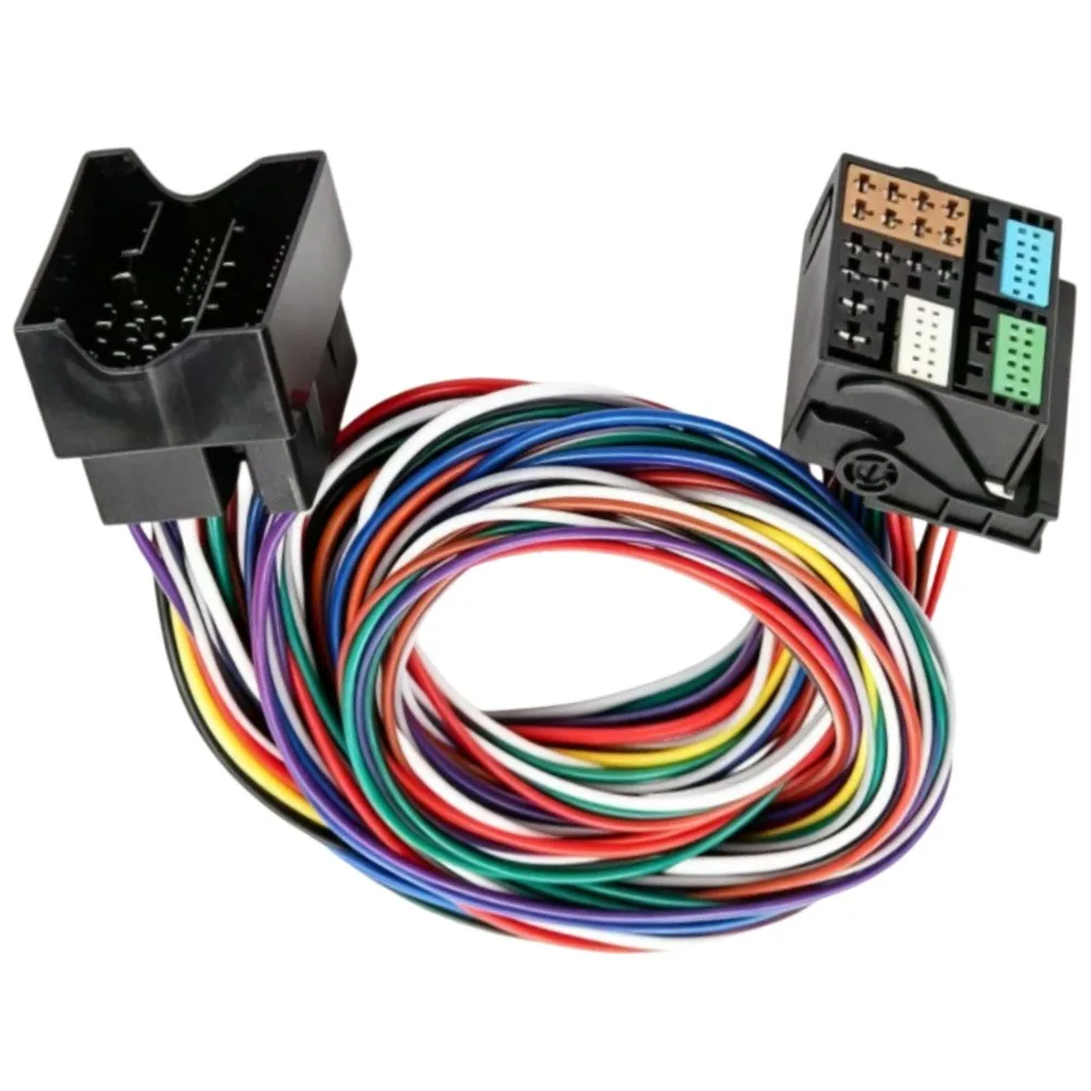 52Pin Radio Extension Wiring Harness for VW Golf Mk5 Mk6 Jetta Mk5 Mk6 Passat B6 Stereo Adapter Cable