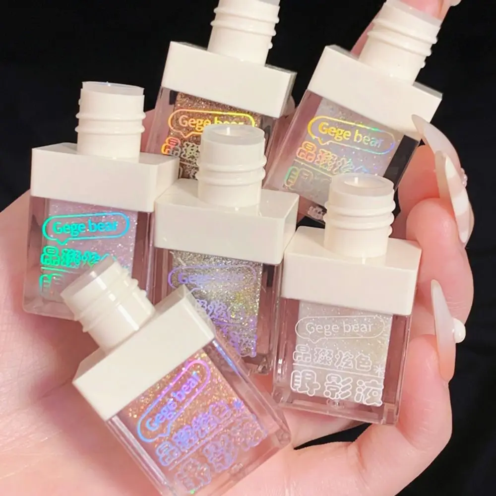 الصباغ التجميل بريق فرشاة صغيرة غرامة ماكياج أداة كحل العين بريق السائل عينيه الماس ظلال العيون الوجه لامع جل