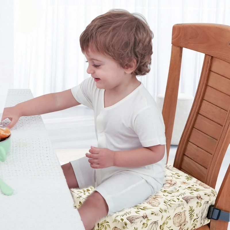 Almofada ergonômica para cadeira infantil, ajuste altura, almofada para cadeira para jovens