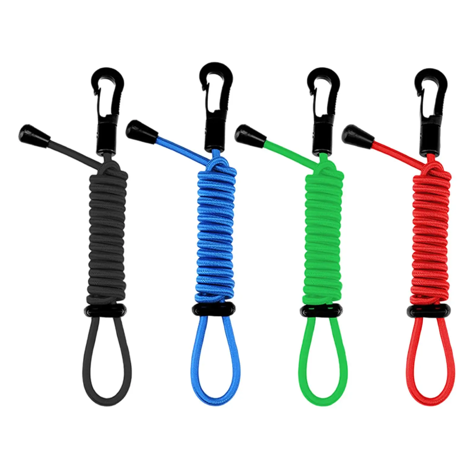 Stretchable Paddle Strap Paddle Leash Paddle Keeper Premium Retractable Bungee Cord for Fishing Pole Rod Surfing Rafting