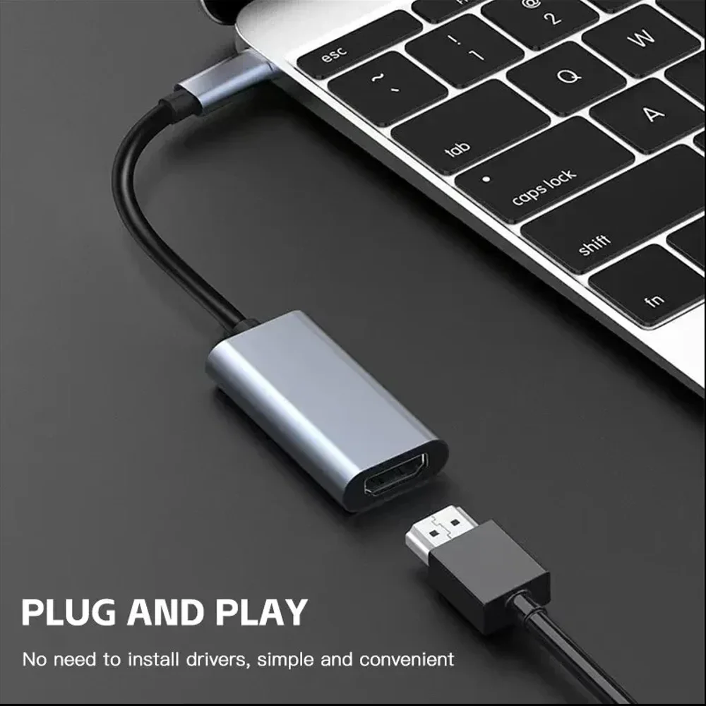 TYPE C to HDMI 4K Adapter USB C USB3.1 Male to HDTV Female Converter Cable for Laptop Tablet TV MacBook