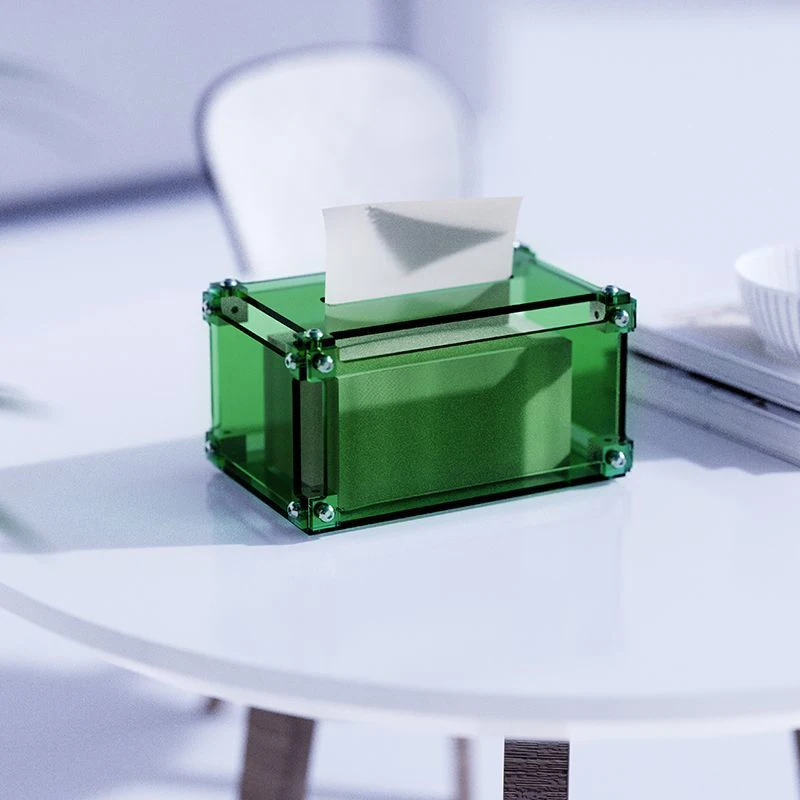 Cajas de pañuelos acrílicas, cajas de pañuelos modernas para sala de estar, caja de papel de lujo, cajas de almacenamiento y organizadores, caja de papel para decoración del hogar