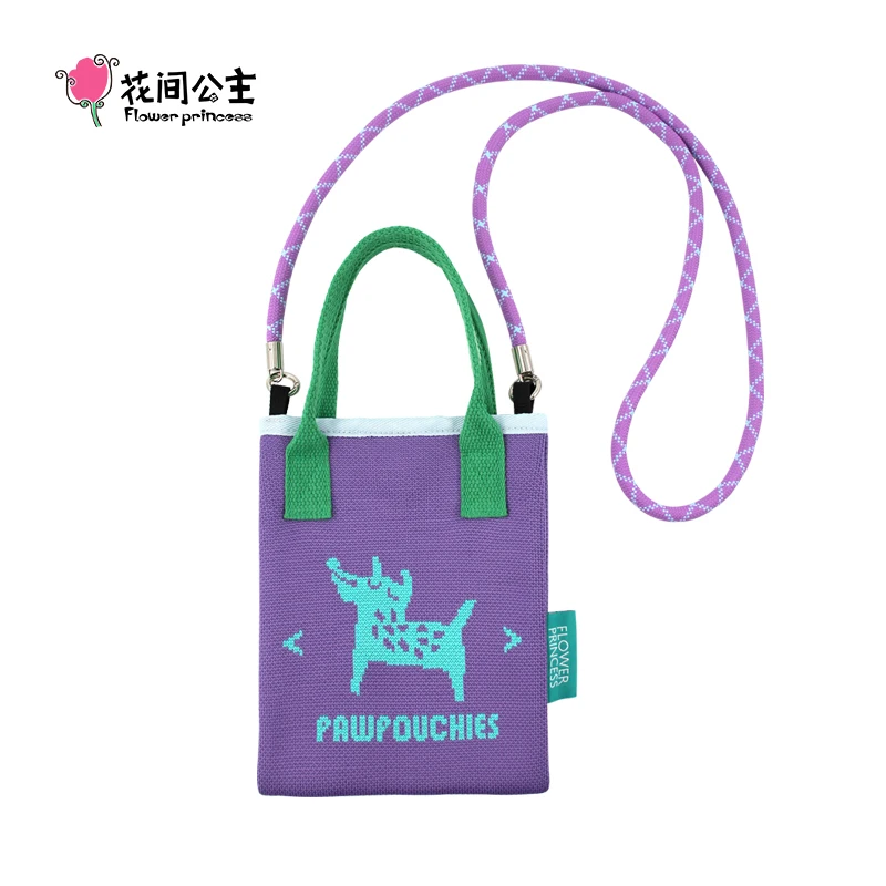 Flower Princess 2025 New Women's Bag Spring/Summer Color Contrasting Cellphone Crossbody Knitted Bags for Woman Female Small Bag