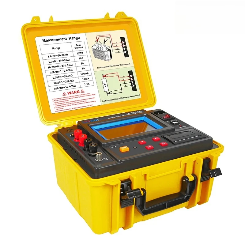 ETCR3660 ETCR3670 Precision Transformer Four Wire Milliohmmeter DC Resistance Tester Current 10A 20A 50kΩ  Micro Ohm Meter