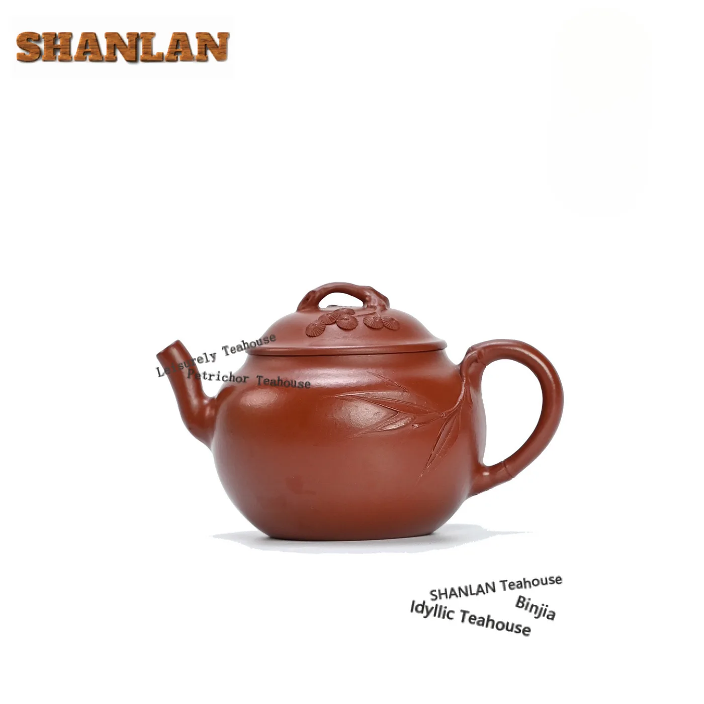 

100 мл мягкие классические чайники из фиолетовой глины Исин, бамбуковый горшок ручной работы с необработанной рудой, грязевой чайник Дахунпао, китайский чайный сервиз Цзыша, украшения