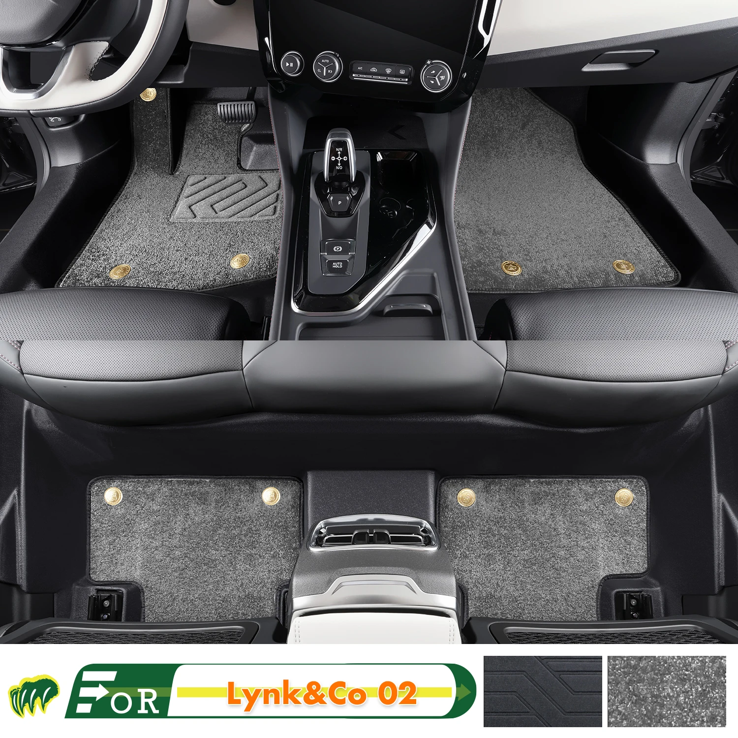 

Left-hand Drive Car Floor Mat For Lynk&Co 02 2018-2022 Hatchback Full Surround Foot Mat Floor Mat Interior Floor Liner