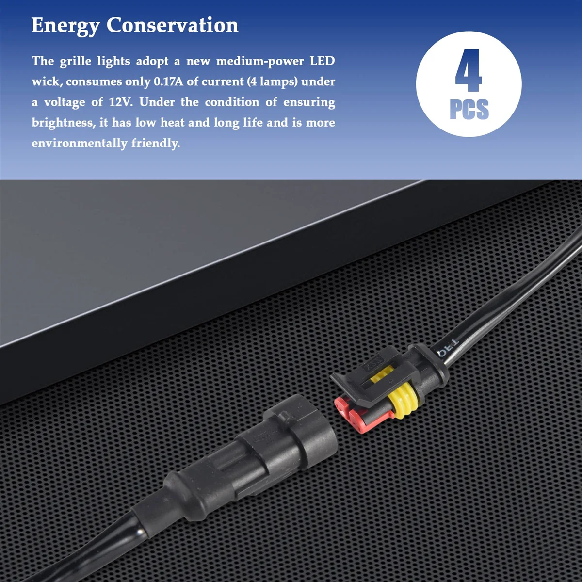 포드 F-150 F150 2009-2018 용 LED 프론트 그릴 주행등, 4X 랩터 스타일 스모크 렌즈 앰버