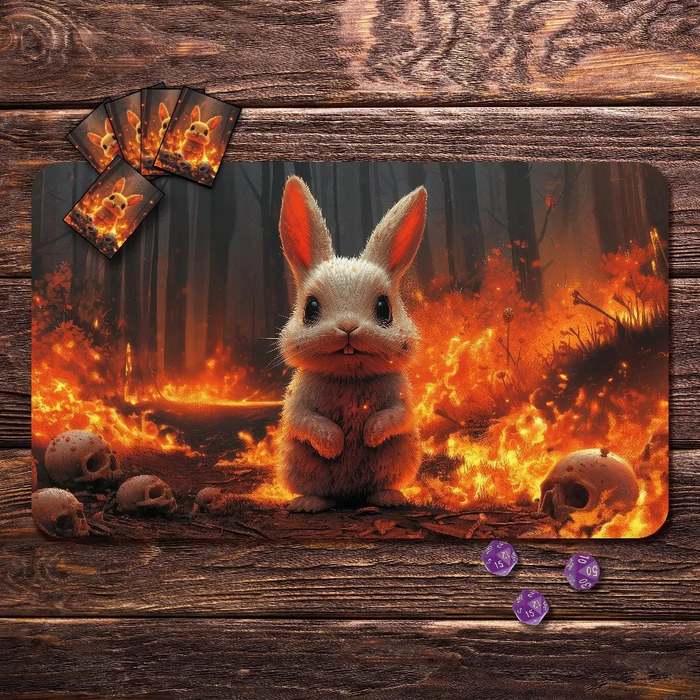 MTG Playmat - Skull Rabbit Theme, 24