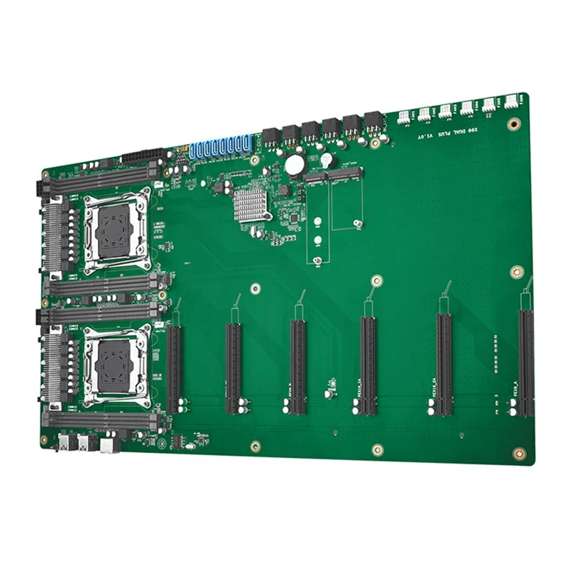 Top-X99 DUAL PLUS Miner Motherboard 4 XUSB3.0 LGA 2011-3 V3/V4 DOR4 CPU Socket Computer Motherboard