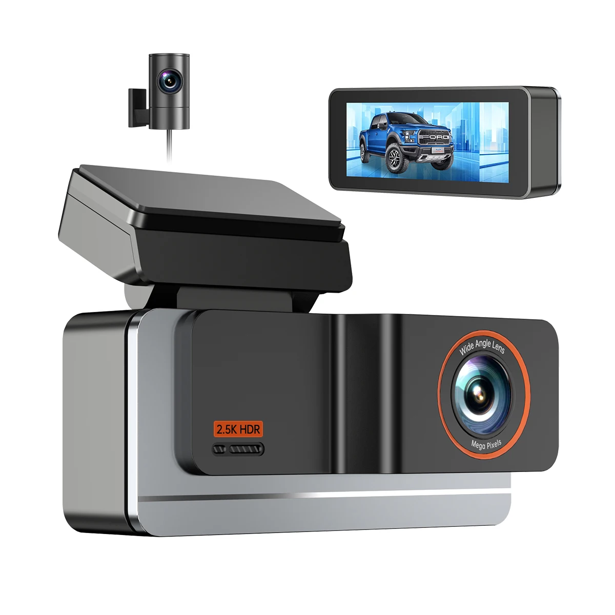 

4K Dual-Lens Driving Recorder, 5G WiFi, Front & Rear Camera, GPS, IPS Screen, Voice Interaction, 256GB SD, G-Sensor, 1 Warranty