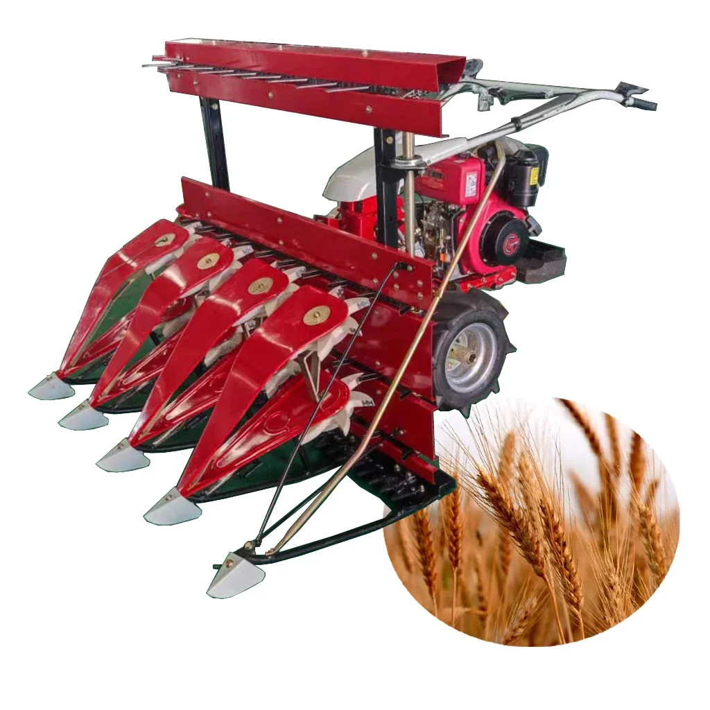 

Farming Excellent Walking Tractor and Maize Hand Mini Harvester Machine rice wheat Reaper HJ-GS4