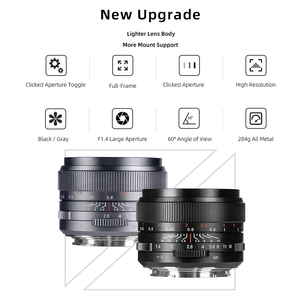 7artisans 35mm F1.4 III Full frame Manual focus prime lens for Nikon Z Z50 ZFC Leica SL Sigma FP Sony E alpha 7 Canon RF EOS-R