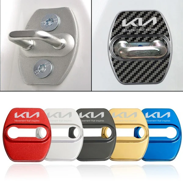 Auto parts automatic door lock for kia pirio rio ceed sports cerato soul sorento stainless steel decoration.