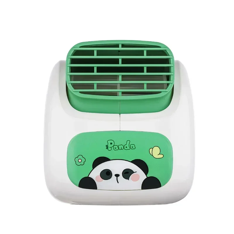 Strong Wind Power New Cartoon Panda Desktop Fan with USB Charging For Office、 Dormitory