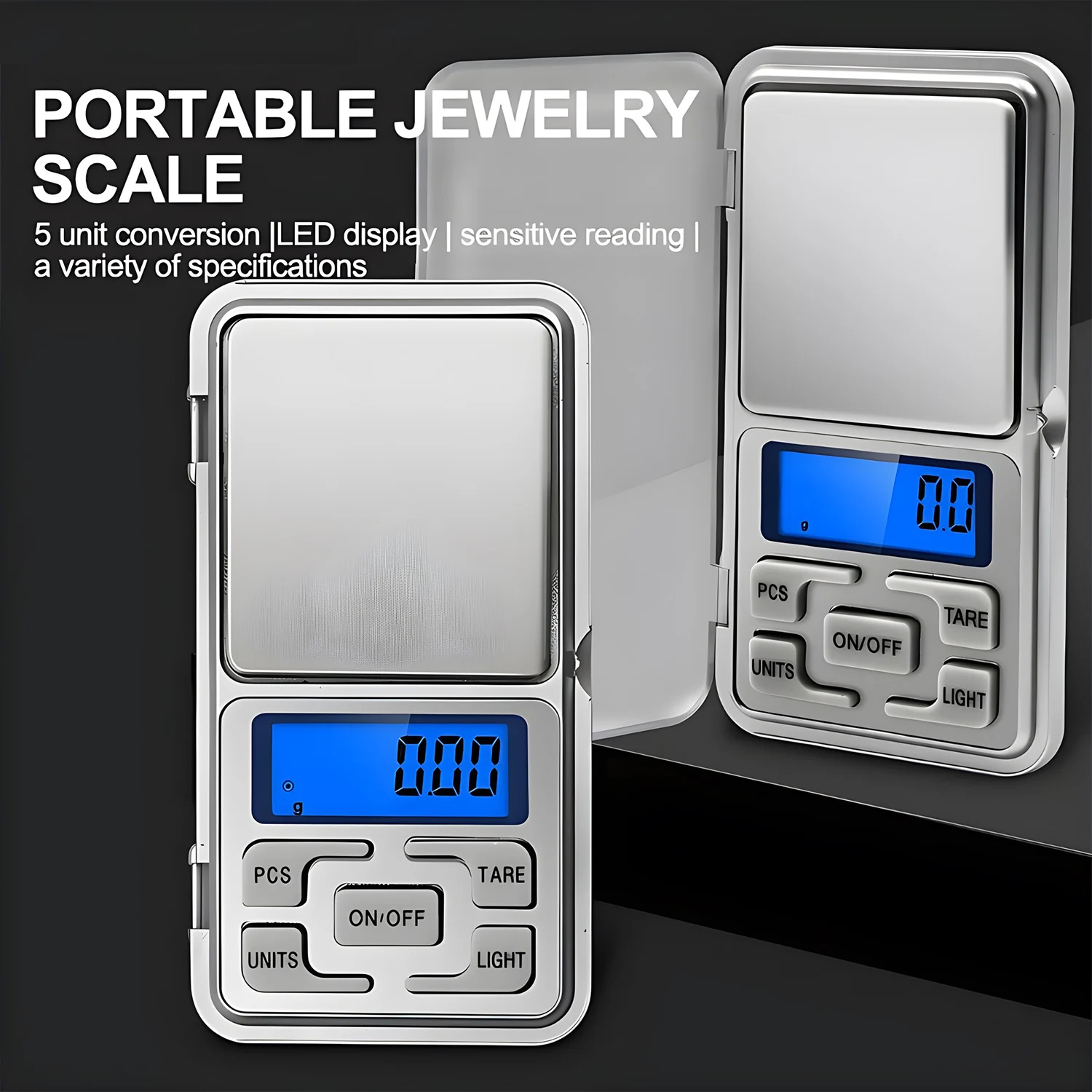 Mini Electronic 500g X 0.01g Digital Scale Ultra Precision Gram Grain Pocket Scale Portable Jewelry Weight Balance