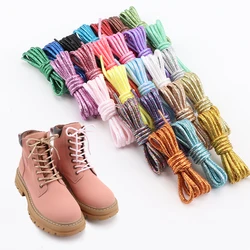 Round Shiny Shoelaces Gold Silver Silk Shoes Lace Metallic Glitter Shoe Laces Sports Casual Colorful Rainbow Gradient Shoelace