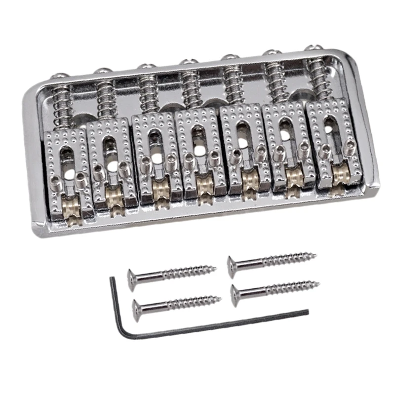 7 String Electric Guitar Ball String Code Bridge Pull String 7 String Roller Bridge Fixed Bridge Pull String Silver