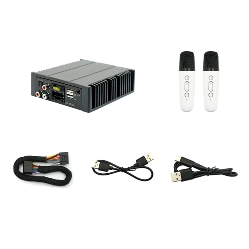 High Power Vehicle Sound Amplifier set with Microphones Vehicle Entertainment set Drop shipping