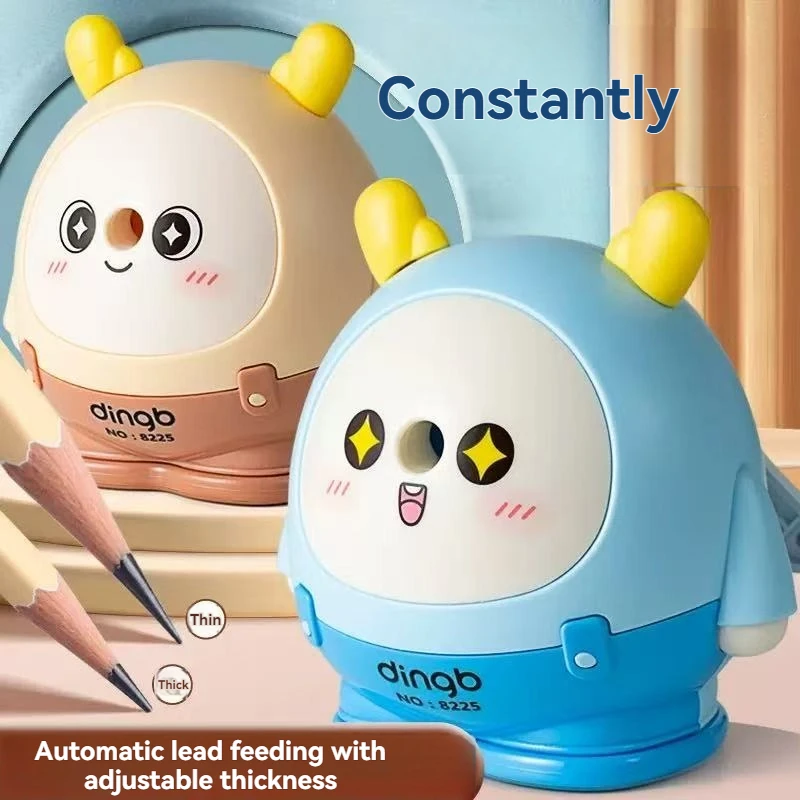 Roll up Pencil Sharpener Student Specific Pencil Sharpener Hand Cranked Cartoon Pencil Sharpener Automatic Lead Feeding