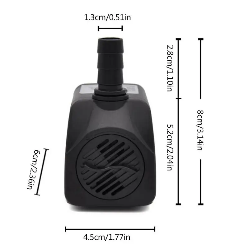 10W zatapialne pompa wodna Ultra cicha pompa do fontanny z 12 światłami do stawu akwarium akcesoria do akwarium