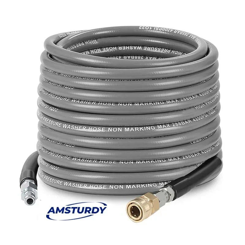 PH09-15 50ft non-mark kink resistant high tensile wire braided high pressure hoses pipe power pressure washer hose