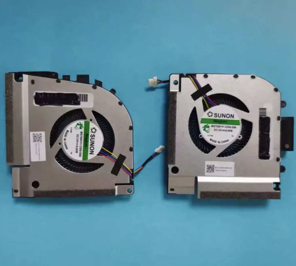 

SX для Thunderobot TR ZERO 2021 RTX30 охлаждающий вентилятор для процессора и графического процессора MG75091V1-C050-S9A MG75091V1-C040-S9A 12 В