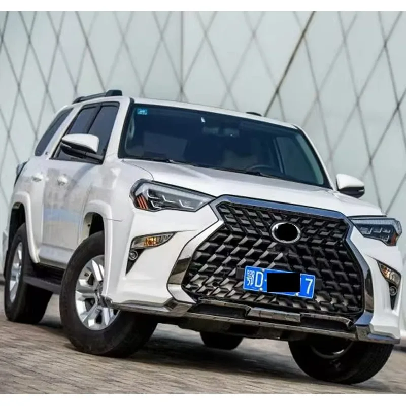 

ForFor Toyota 4Runner Accessories Lexus Style Front Bumper Grille Headlights Assembly Body Kit Exterior Upgrade Facelift