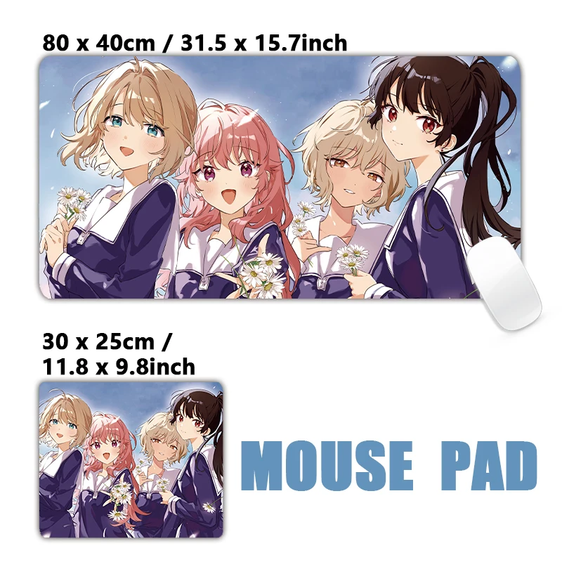 Kimi Ga Shinu Made Koi Wo Shitai Mimi Sheena XXL Anime Large Game Mouse Pad Computer Laptop Non-slip Keyboard Mats Mousepad